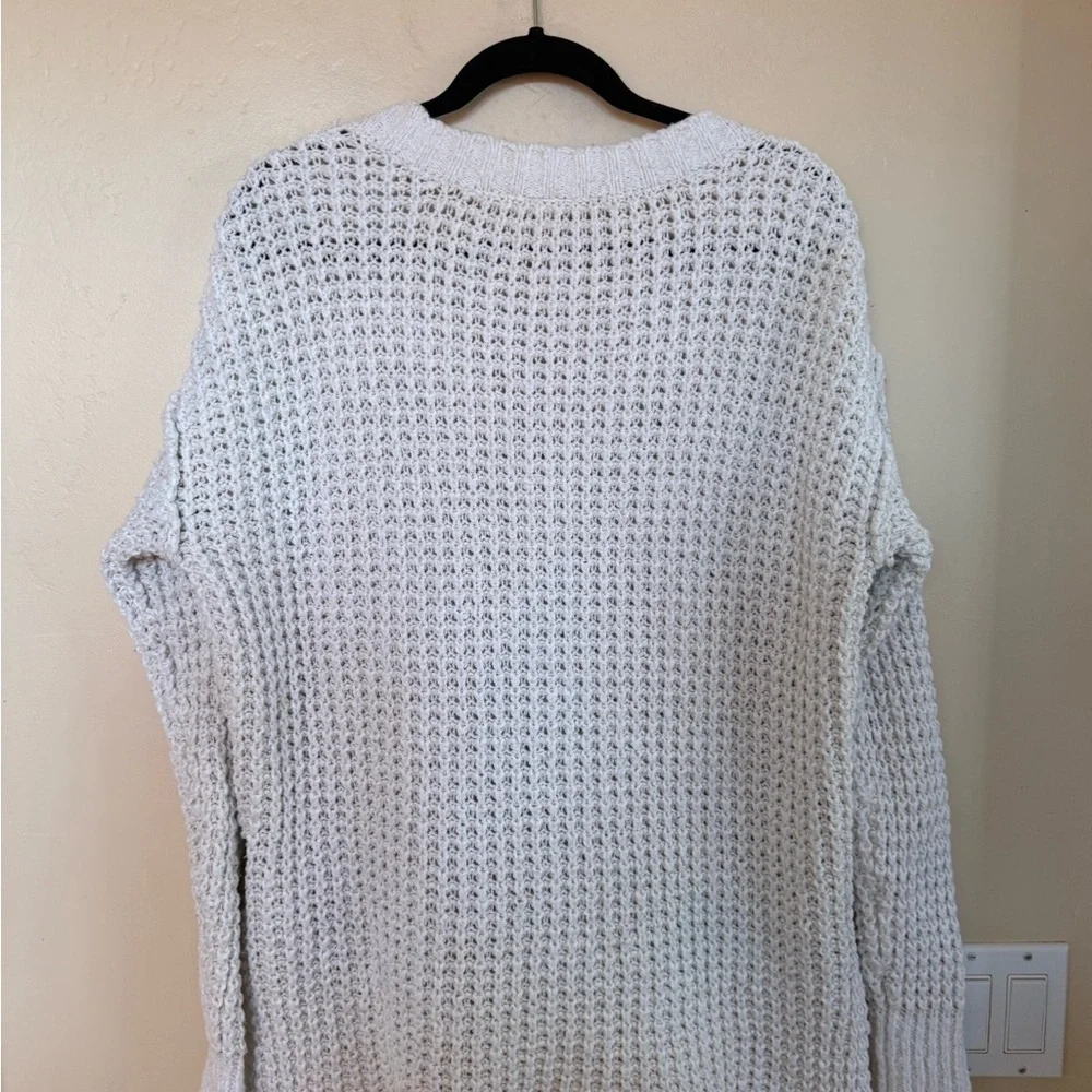 Free People White Knit Cardigan Sweater